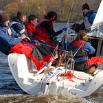 Sailing Incentive on Hamburgs outer Alster lake